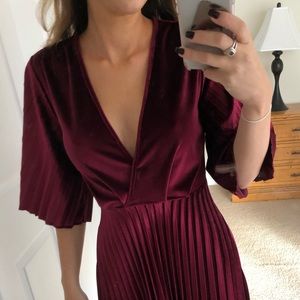 Asos burgundy dress
